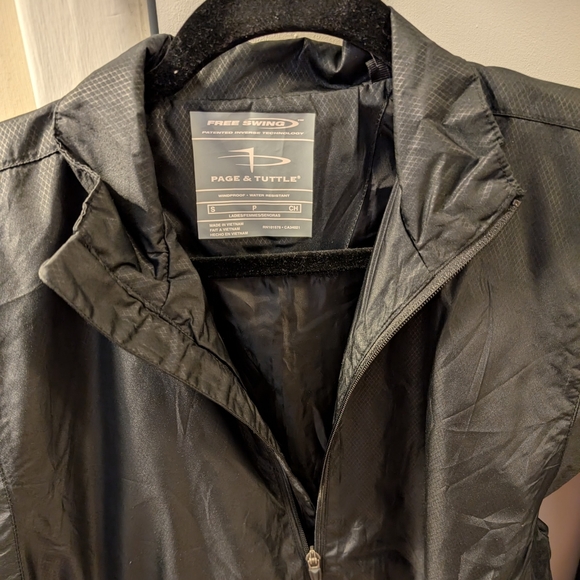 Page & Tuttle Black Women's Windbreaker  in Small NWT (for Golf or everyday use) - Picture 3 of 5